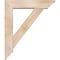 Ekena Millwork Traditional Traditional Smooth Bracket w/ Offset Brace, Douglas Fir, 5 1/2"W x 22"D x 26"H BKT0604X22X26TRA01SDF - alternate 3
